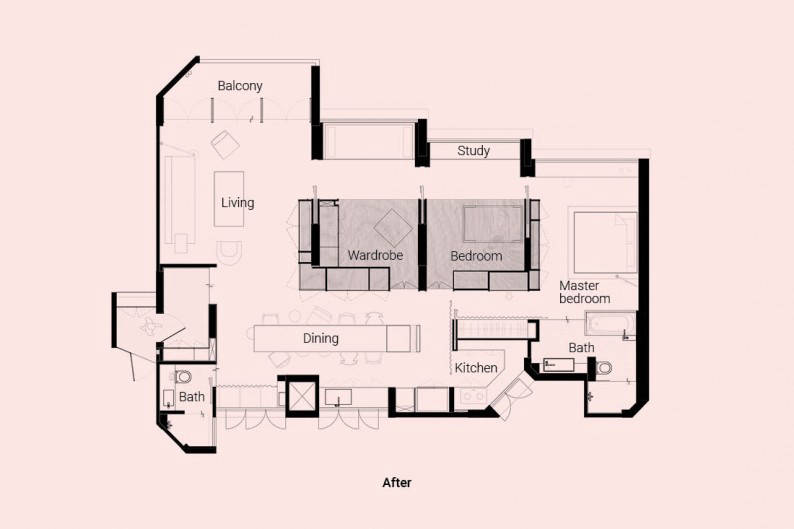 LBDA Home of the Year Upstairs The Crate Apartment floor plan2